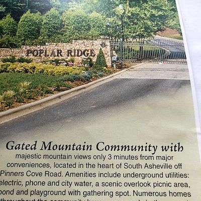 10 Fall Mountain Road ( Poplar Ridge Gated Community ), Asheville, NC 28803