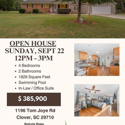 1196 Tom Joye Rd, Clover, SC 29710