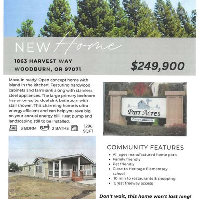 863 Harvest Way Wy, Woodburn, OR 97071